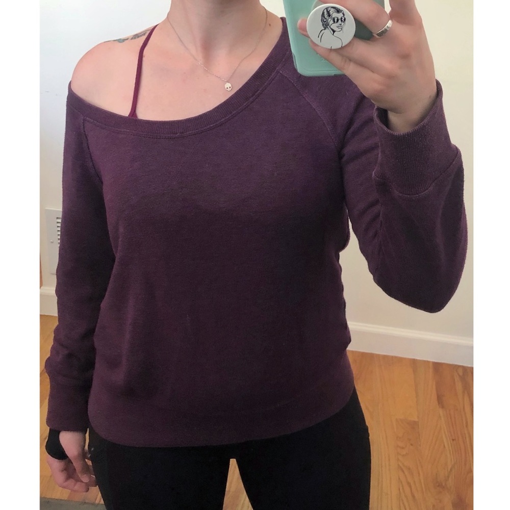 Old Navy Purple scoop neck sweater/sweatshirt M